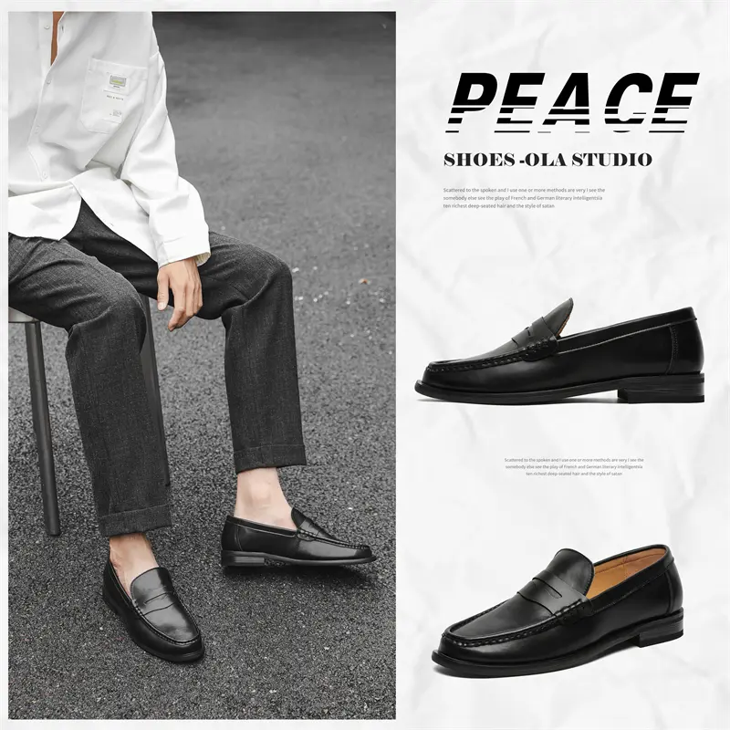Leather Shoes Casual Business Shoes for Men Fashion Dress Tenis De Hombre Moccasins Mokasin Tenis Caballero Designer sneakers
