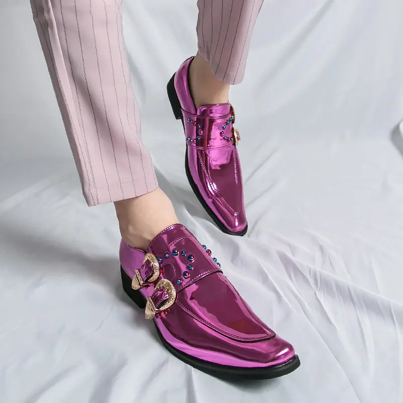 Men's Loafers Luxury Brand Leather Dress Shoes Breathable Slip-On Solid Formal Casual Shoes Handmade Designer Men Shoes Mocassin