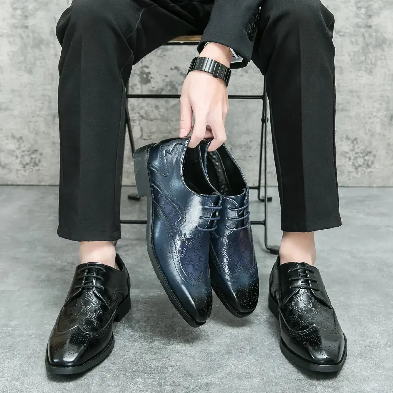 Leather Shoes Formal Personality Design Tenis Men De Hombre Moccasins Tenis Caballero Designer sneakers Fashion Dress
