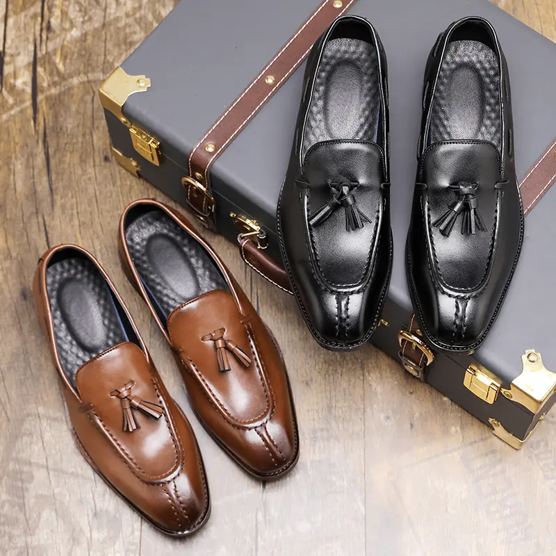 Leather Shoes Casual Business Shoes for Men Dress Tenis De Hombre Moccasins Mokasin Tenis Caballero Designer
