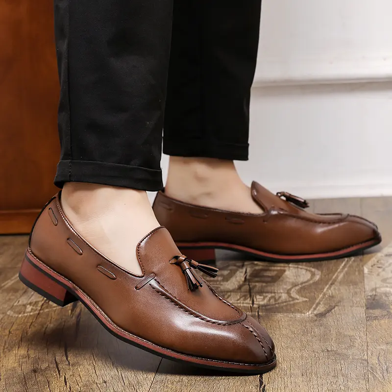 Leather Shoes Casual Business Shoes for Men Dress Tenis De Hombre Moccasins Mokasin Tenis Caballero Designer