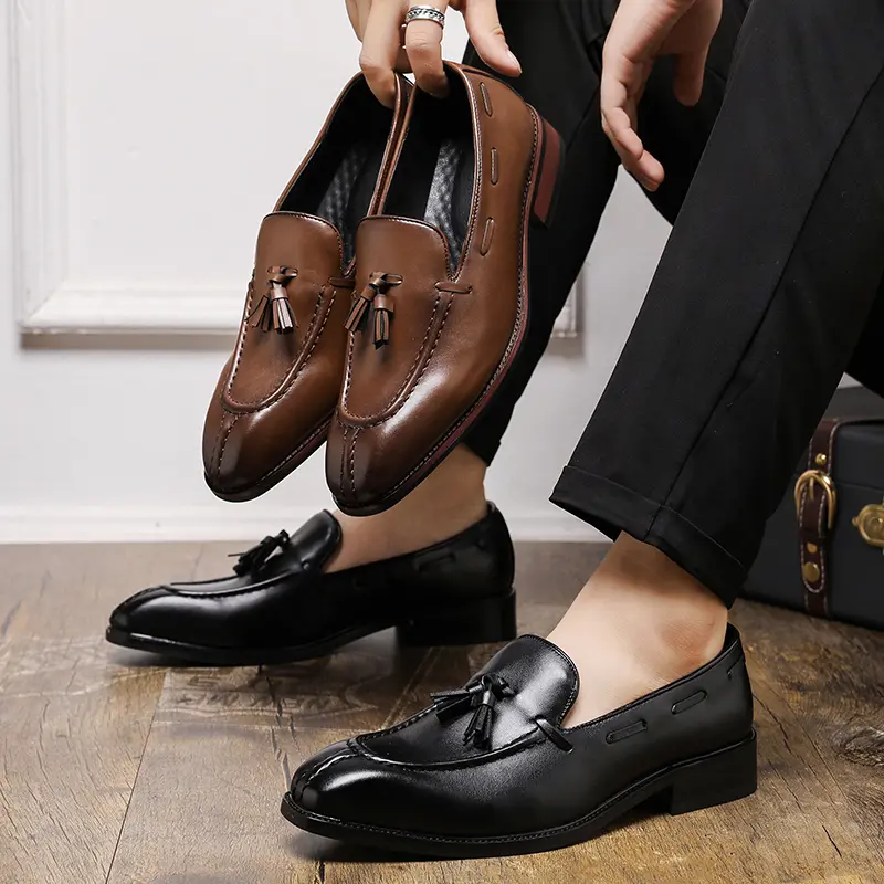 Leather Shoes Casual Business Shoes for Men Dress Tenis De Hombre Moccasins Mokasin Tenis Caballero Designer