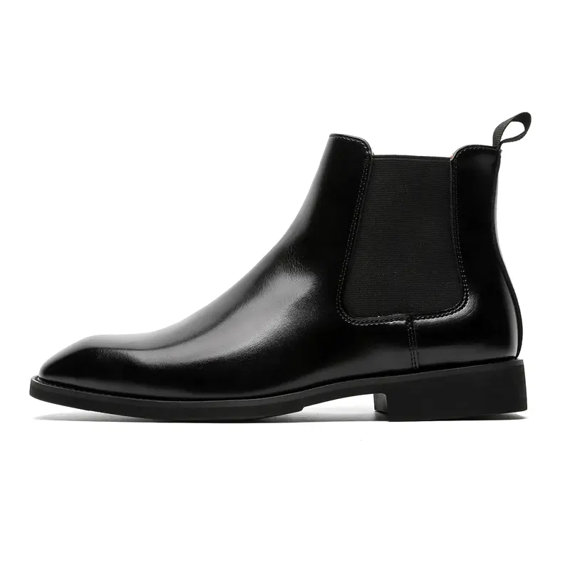 Leather Chelsea Ankle Boots Casual Shoes for Men Fashion Dress Tenis De Hombre Moccasins Tenis Caballero Designer Sneakers