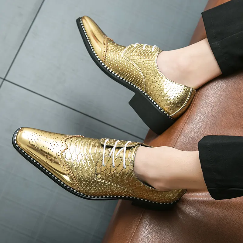 Leather Shoes Formal Personality Design Tenis Men De Hombre Moccasins Tenis Caballero Designer sneakers Fashion Dress