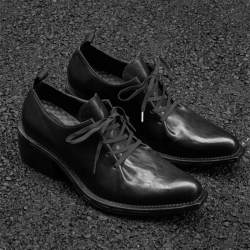 Men's Loafers Luxury Brand Leather Dress Shoes Breathable Slip-On Solid Formal Casual Shoes Handmade Designer Men Shoes Mocassin