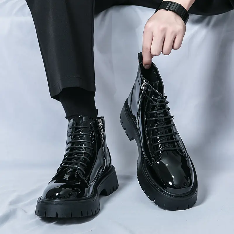 Men's Loafers Luxury Brand Leather Dress Shoes Breathable Slip-On Solid Formal Casual Shoes Handmade Designer Men Shoes Mocassin