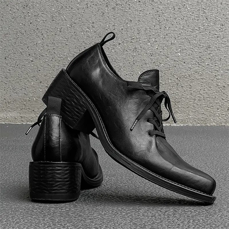 Men's Loafers Luxury Brand Leather Dress Shoes Breathable Slip-On Solid Formal Casual Shoes Handmade Designer Men Shoes Mocassin