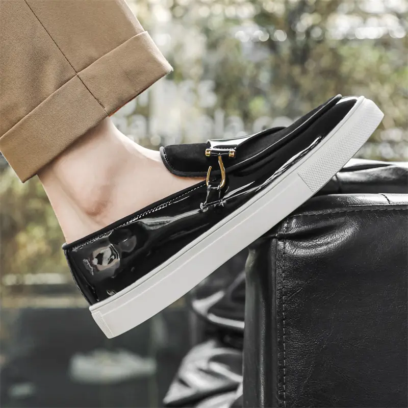 Leather Shoes Formal Personality Design Tenis Men De Hombre Moccasins Tenis Caballero Designer sneakers Fashion Dress