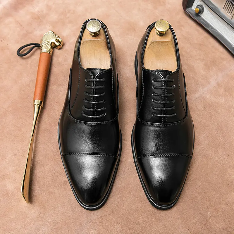 Men's Loafers Luxury Brand Leather Dress Shoes Breathable Slip-On Solid Formal Casual Shoes Handmade Designer Men Shoes Mocassin