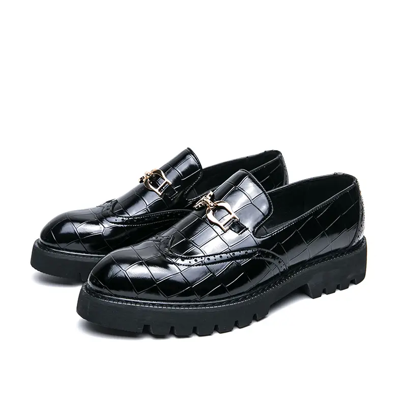 Men's Loafers Luxury Brand Leather Dress Shoes Breathable Slip-On Solid Formal Casual Shoes Handmade Designer Men Shoes Mocassin