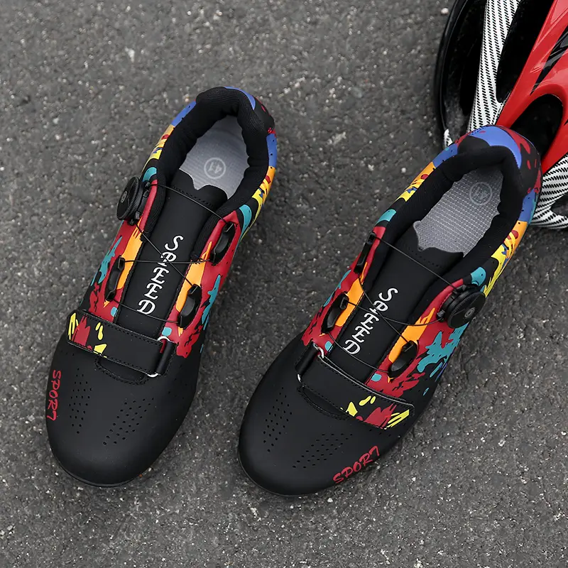 Cycling Sneaker Mtb with Cleats Men Carbon Sports Speed Bike Shoes Women Mountain Racing Flat SPD Road Cycling Footwear