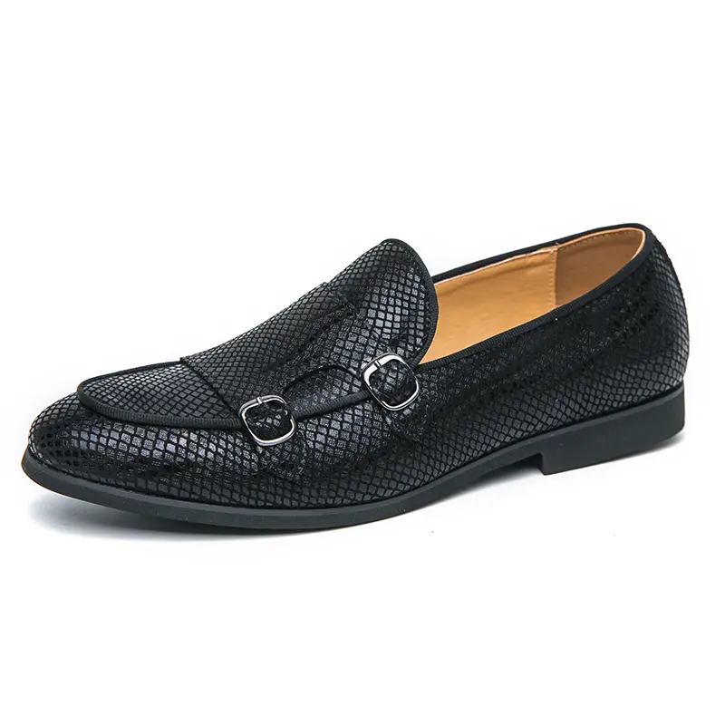 Men's Loafers Luxury Brand Leather Dress Shoes Breathable Slip-On Solid Formal Casual Shoes Handmade Designer Men Shoes Mocassin