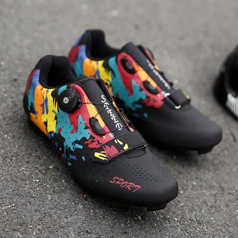 Cycling Sneaker Mtb with Cleats Men Carbon Sports Speed Bike Shoes Women Mountain Racing Flat SPD Road Cycling Footwear