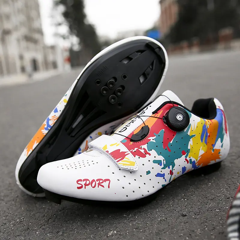 Cycling Sneaker Mtb with Cleats Men Carbon Sports Speed Bike Shoes Women Mountain Racing Flat SPD Road Cycling Footwear