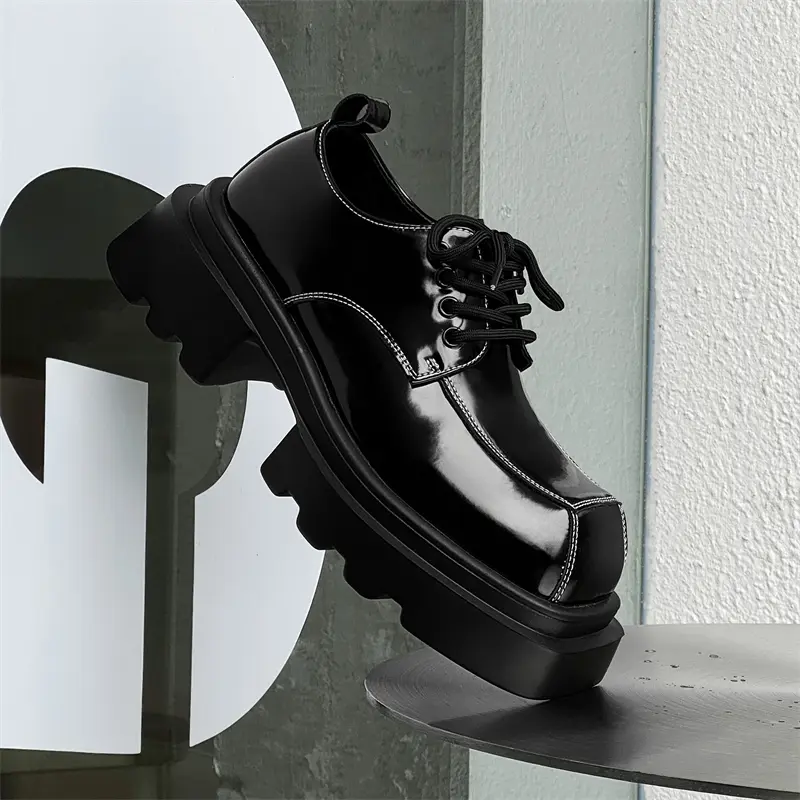 Men's Loafers Luxury Brand Leather Dress Shoes Breathable Slip-On Solid Formal Casual Shoes Handmade Designer Men Shoes Mocassin