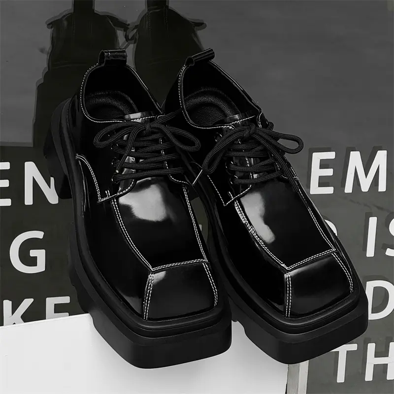 Men's Loafers Luxury Brand Leather Dress Shoes Breathable Slip-On Solid Formal Casual Shoes Handmade Designer Men Shoes Mocassin