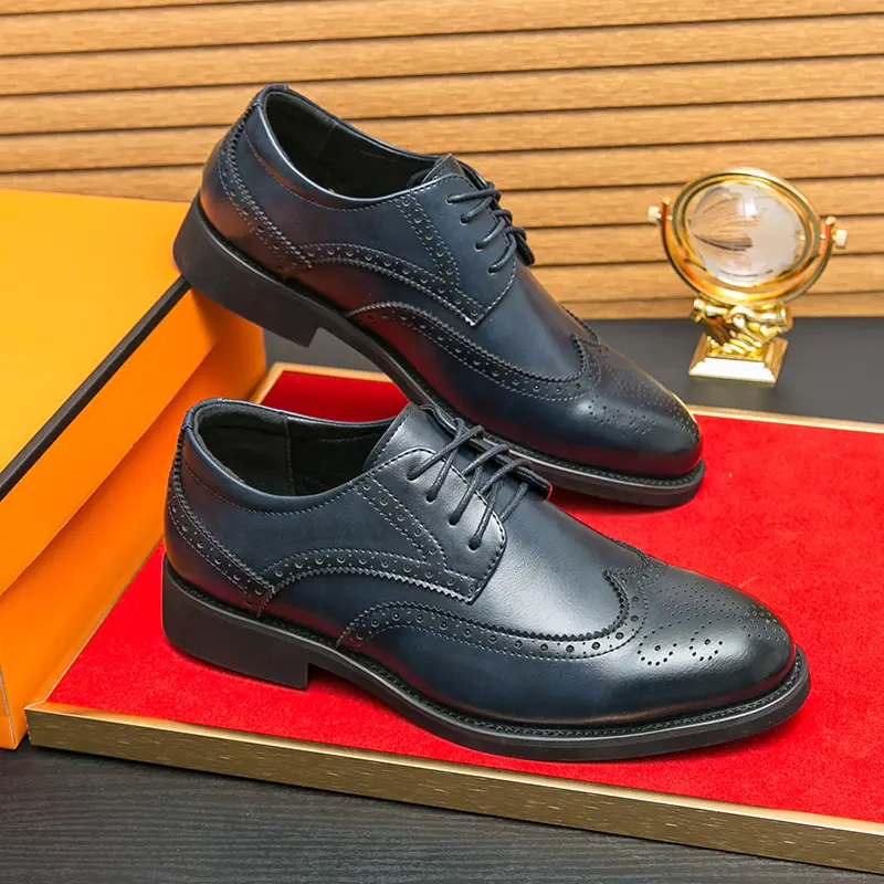 Men's Loafers Luxury Brand Leather Dress Shoes Breathable Slip-On Solid Formal Casual Shoes Handmade Designer Men Shoes Mocassin