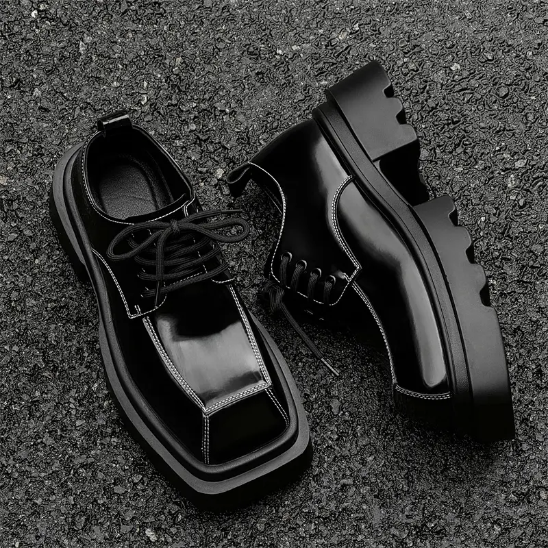 Men's Loafers Luxury Brand Leather Dress Shoes Breathable Slip-On Solid Formal Casual Shoes Handmade Designer Men Shoes Mocassin