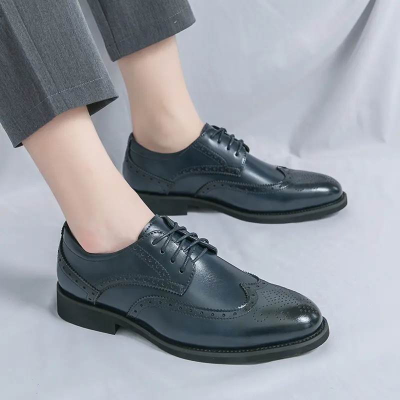 Men's Loafers Luxury Brand Leather Dress Shoes Breathable Slip-On Solid Formal Casual Shoes Handmade Designer Men Shoes Mocassin