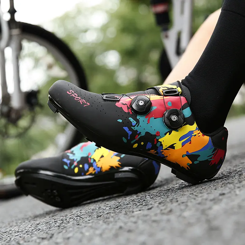 Cycling Sneaker Mtb with Cleats Men Carbon Sports Speed Bike Shoes Women Mountain Racing Flat SPD Road Cycling Footwear