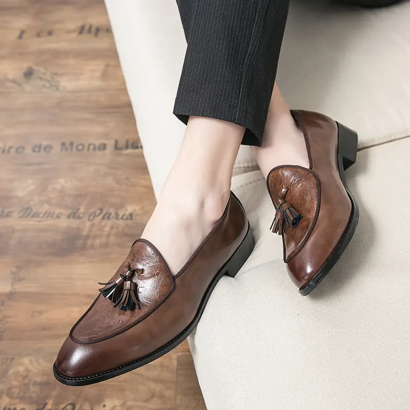 Leather Shoes Casual Business Shoes for Men Dress Tenis De Hombre Moccasins Mokasin Tenis Caballero Designer sneakers