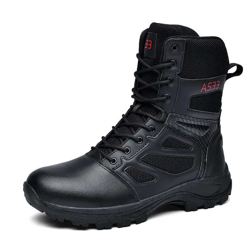 Outdoor Leather Mens Slip on Boots Platform Shoes Luxury Brand Men Winter Plush Snow Boots Fashion All-match Men Motocross Boots