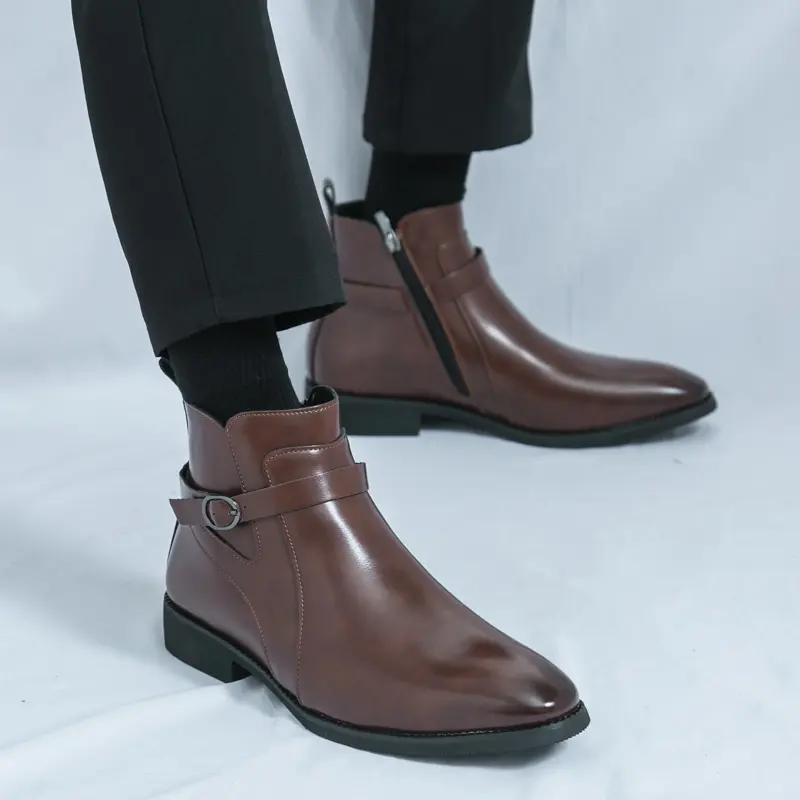 Men's Loafers Luxury Brand Leather Dress Shoes Breathable Slip-On Solid Formal Casual Shoes Handmade Designer Men Shoes Mocassin