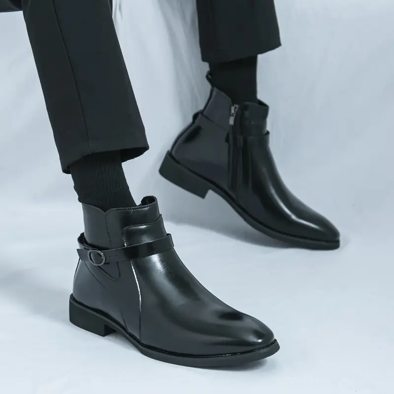 Men's Loafers Luxury Brand Leather Dress Shoes Breathable Slip-On Solid Formal Casual Shoes Handmade Designer Men Shoes Mocassin