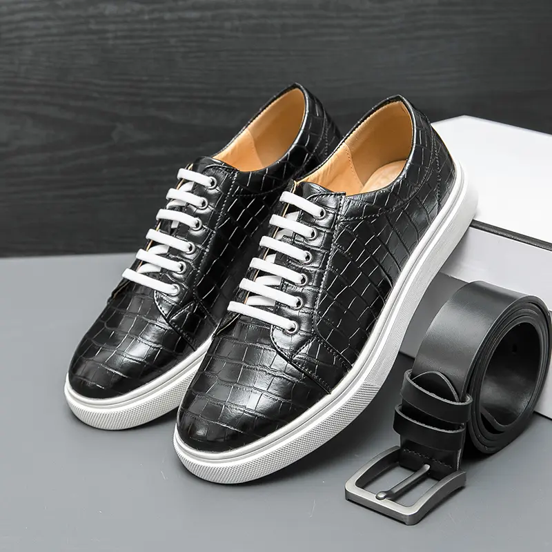 Leather Shoes Formal Personality Design Tenis Men De Hombre Moccasins Tenis Caballero Designer sneakers Fashion Dress