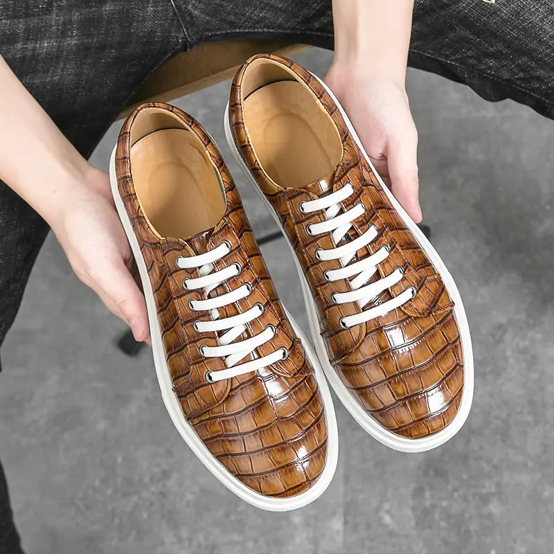 Leather Shoes Formal Personality Design Tenis Men De Hombre Moccasins Tenis Caballero Designer sneakers Fashion Dress