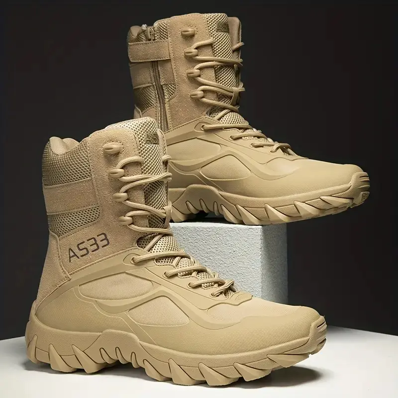 Outdoor Leather Mens Slip on Boots Platform Shoes Luxury Brand Men Winter Plush Snow Boots Fashion All-match Men Motocross Boots