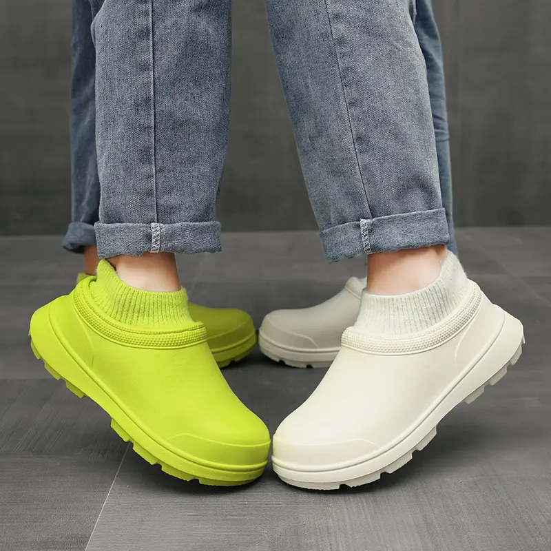 Outdoor Fashion Men Women's Non-slip Rain Shoes Four Seasons Fashion Waterproof Non-slip Kitchen Work Rain Boots