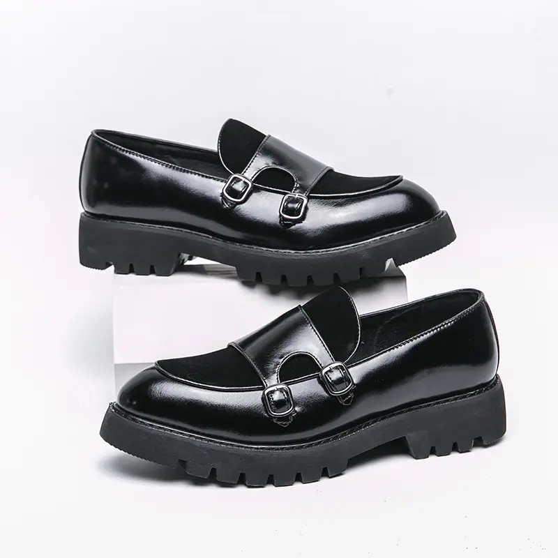 Men's Loafers Luxury Brand Leather Dress Shoes Breathable Slip-On Solid Formal Casual Shoes Handmade Designer Men Shoes Mocassin