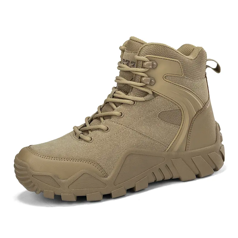 Outdoor Leather Mens Slip on Boots Platform Shoes Luxury Brand Men Winter Plush Snow Boots Fashion All-match Men Motocross Boots