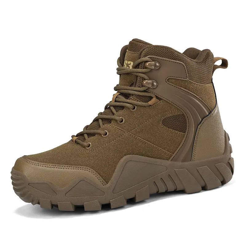 Outdoor Leather Mens Slip on Boots Platform Shoes Luxury Brand Men Winter Plush Snow Boots Fashion All-match Men Motocross Boots