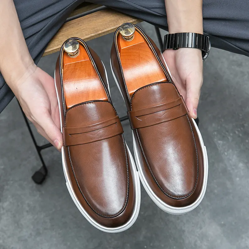 Shoes Men Casual Leather Business Tenis Masculino Dress Tenis De Hombre Moccasins Mokasin Tenis Caballero Designer Loafers