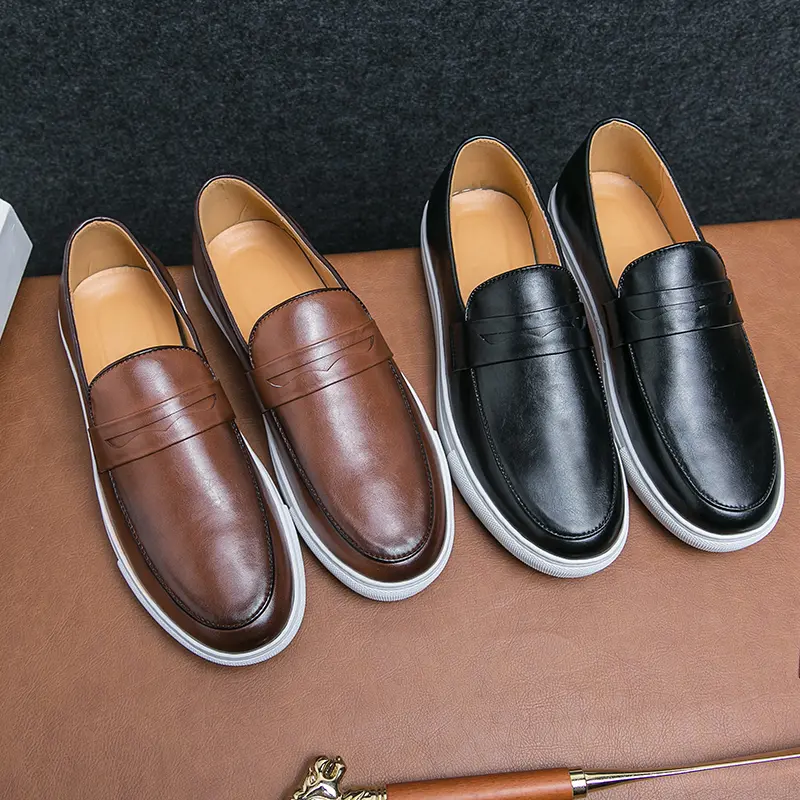 Shoes Men Casual Leather Business Tenis Masculino Dress Tenis De Hombre Moccasins Mokasin Tenis Caballero Designer Loafers