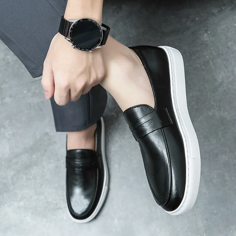 Shoes Men Casual Leather Business Tenis Masculino Dress Tenis De Hombre Moccasins Mokasin Tenis Caballero Designer Loafers