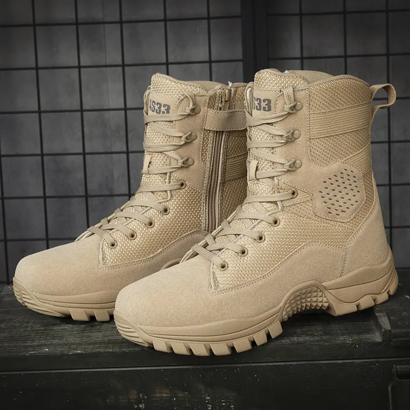 Outdoor Leather Mens Slip on Boots Platform Shoes Luxury Brand Men Winter Plush Snow Boots Fashion All-match Men Motocross Boots