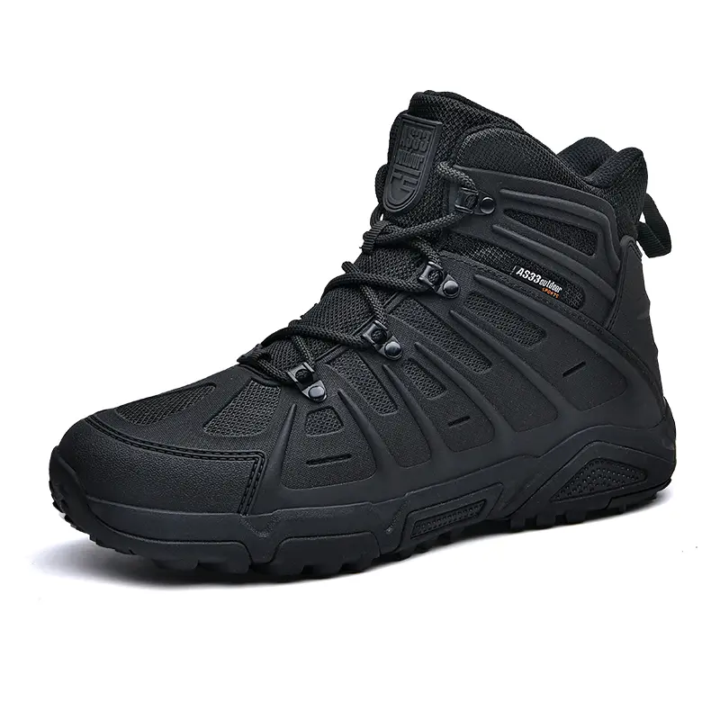 Outdoor Leather Mens Slip on Boots Platform Shoes Luxury Brand Men Winter Plush Snow Boots Fashion All-match Men Motocross Boots