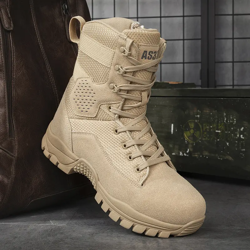 Outdoor Leather Mens Slip on Boots Platform Shoes Luxury Brand Men Winter Plush Snow Boots Fashion All-match Men Motocross Boots