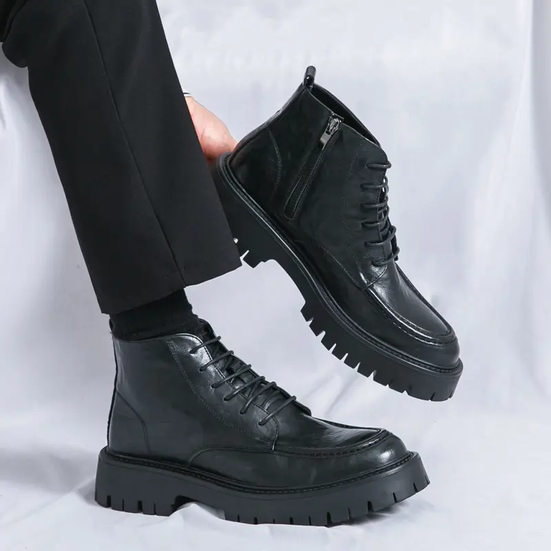 Men's Loafers Luxury Brand Leather Dress Shoes Breathable Slip-On Solid Formal Casual Shoes Handmade Designer Men Shoes Mocassin