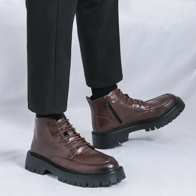 Men's Loafers Luxury Brand Leather Dress Shoes Breathable Slip-On Solid Formal Casual Shoes Handmade Designer Men Shoes Mocassin
