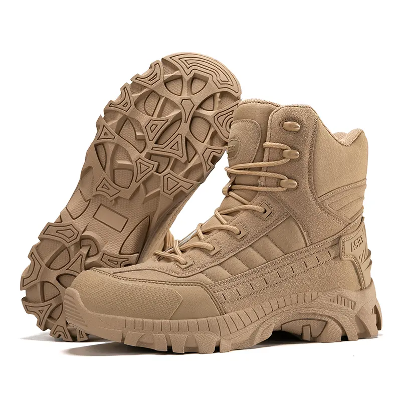 Outdoor Leather Mens Slip on Boots Platform Shoes Luxury Brand Men Winter Plush Snow Boots Fashion All-match Men Motocross Boots