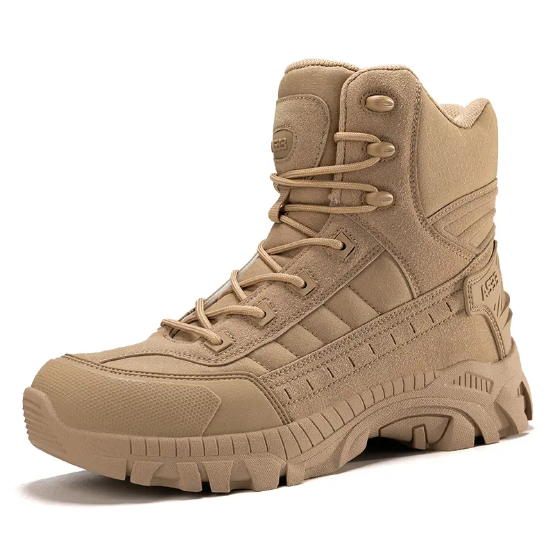 Outdoor Leather Mens Slip on Boots Platform Shoes Luxury Brand Men Winter Plush Snow Boots Fashion All-match Men Motocross Boots