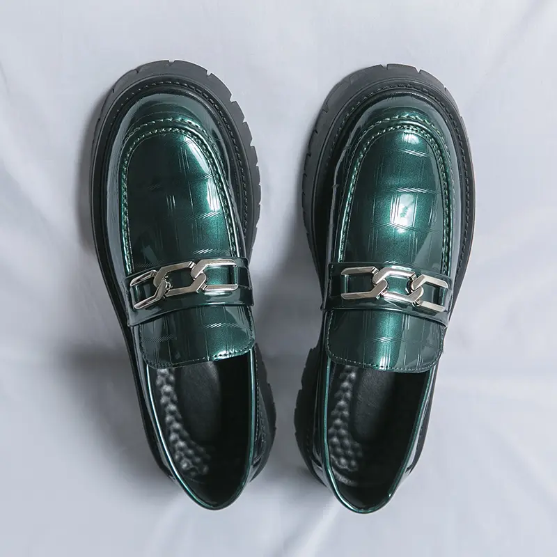 Men's Loafers Luxury Brand Leather Dress Shoes Breathable Slip-On Solid Formal Casual Shoes Handmade Designer Men Shoes Mocassin