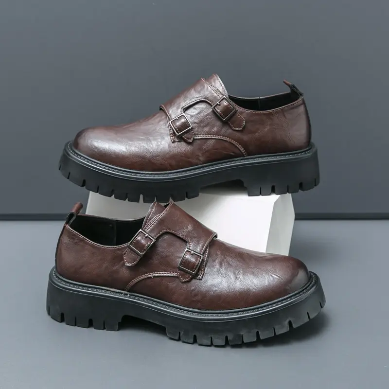 Men's Loafers Luxury Brand Leather Dress Shoes Breathable Slip-On Solid Formal Casual Shoes Handmade Designer Men Shoes Mocassin