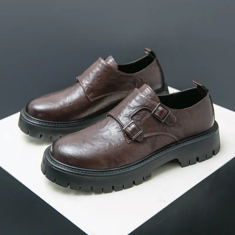 Men's Loafers Luxury Brand Leather Dress Shoes Breathable Slip-On Solid Formal Casual Shoes Handmade Designer Men Shoes Mocassin