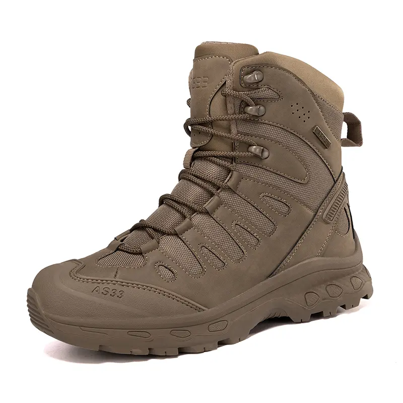 Outdoor Leather Mens Slip on Boots Platform Shoes Luxury Brand Men Winter Plush Snow Boots Fashion All-match Men Motocross Boots