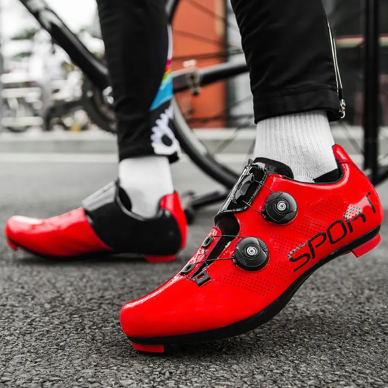 Cycling Sneaker Mtb with Cleats Men Carbon Sports Speed Bike Shoes Women Mountain Racing Flat SPD Road Cycling Footwear